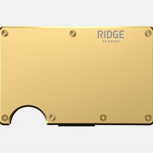 Ridge 24 Karat Gold wallet rfid blocking minimalist